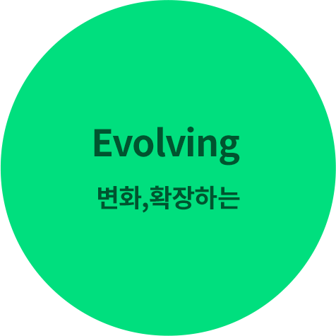 Evolving 변화,확장하는